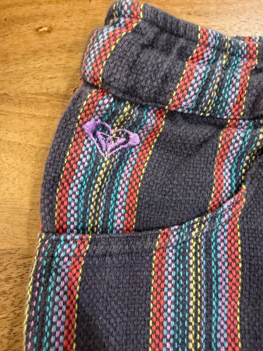 Roxy Multicolor Striped Drawstring Shorts - Size XS - Picture 5 of 10